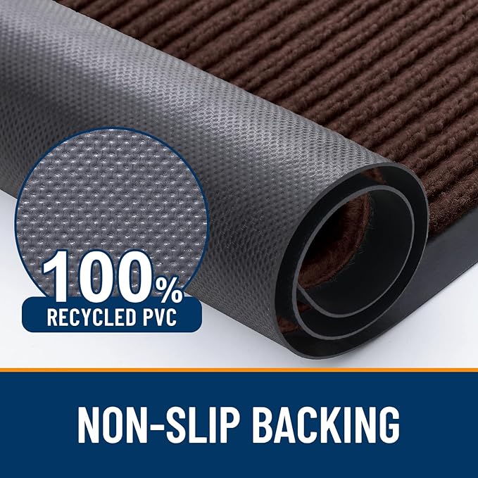 OLANLY Front Door Mat Indoor Outdoor Entrance, Waterproof Heavy Duty Doormat ...