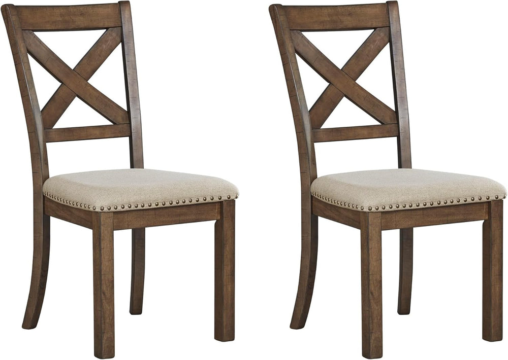 Signature Design by Ashley Moriville Modern Farmhouse 19" Upholstered Di...