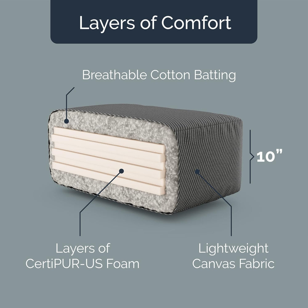 Loosh Home | 10" Full Size Futon Sofa Bed Memory Foam Mattress - USA Mad...