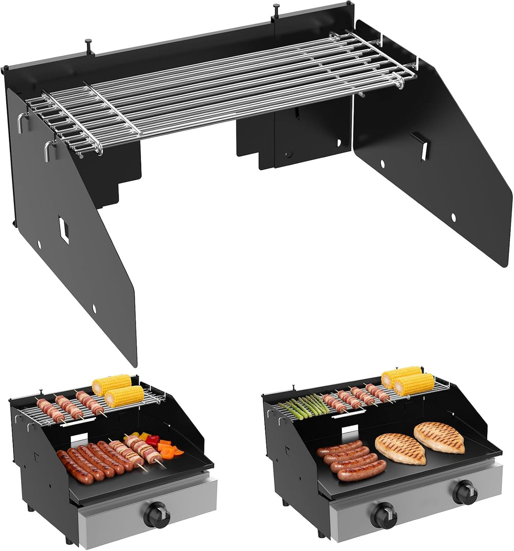 Universal Wind Guard and Warming Rack Fit