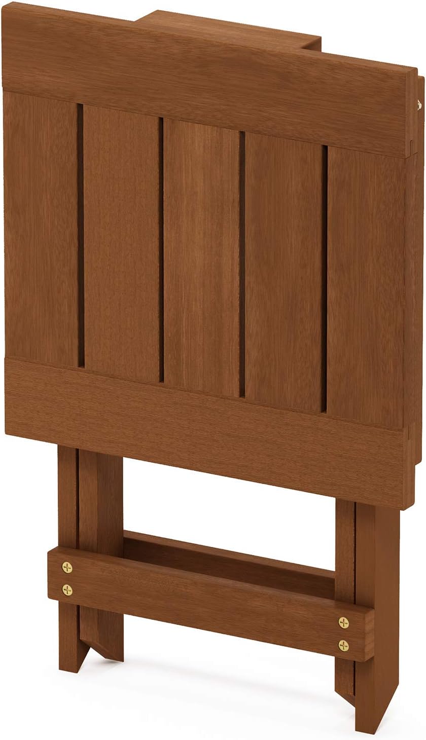Furinno TIOMAN Outdoor Adirondack Folding Patio Table, Natural