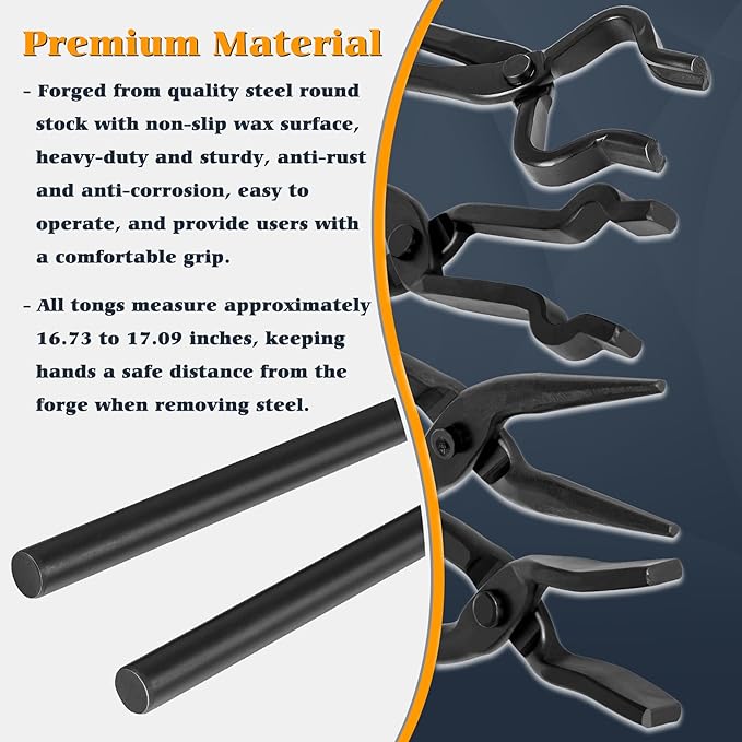 Blacksmith Knife Making Tongs Set