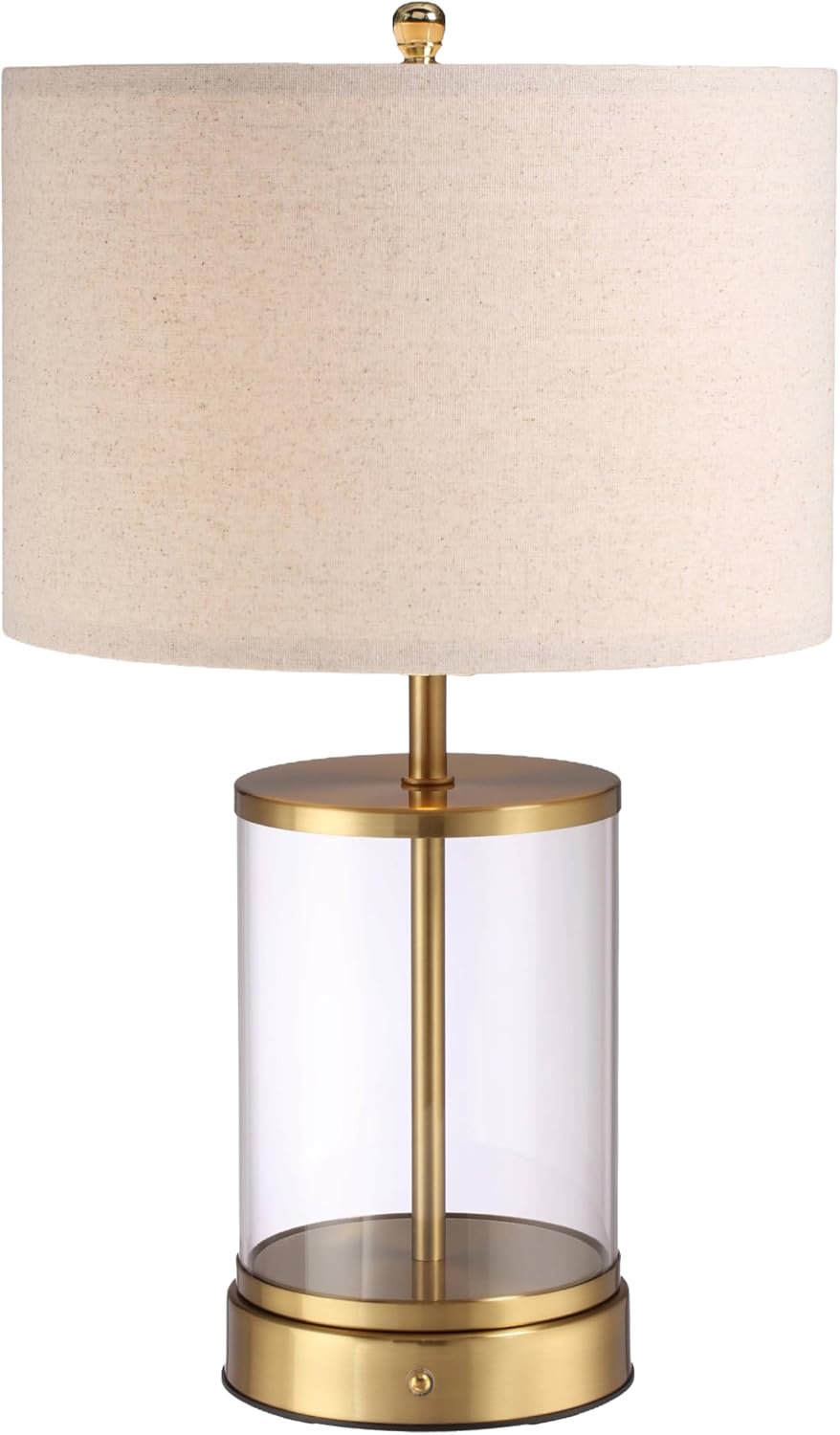 O’Bright Luma - Battery Powered Table Lamp, Cordless Glass Bedside Lamp with ...