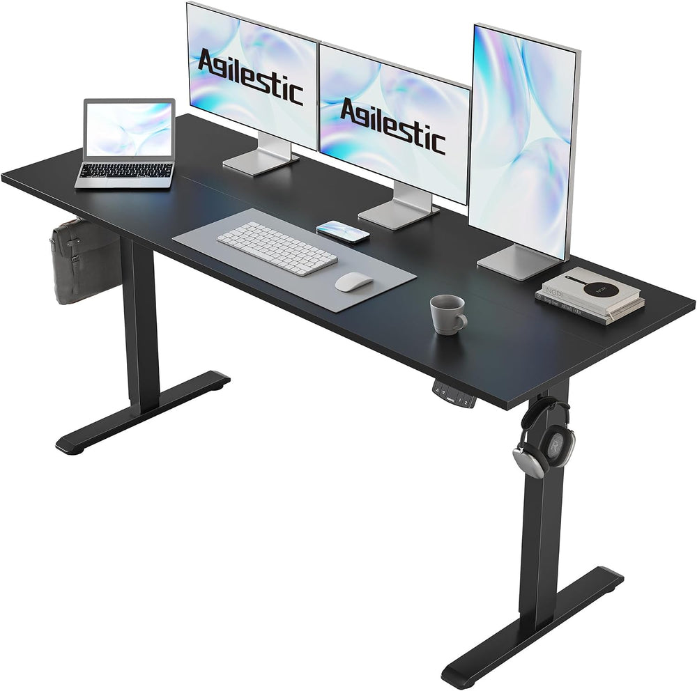 Agilestic Electric Standing Desk, Large 60 x 24 Inches Height Adjustable Desk...