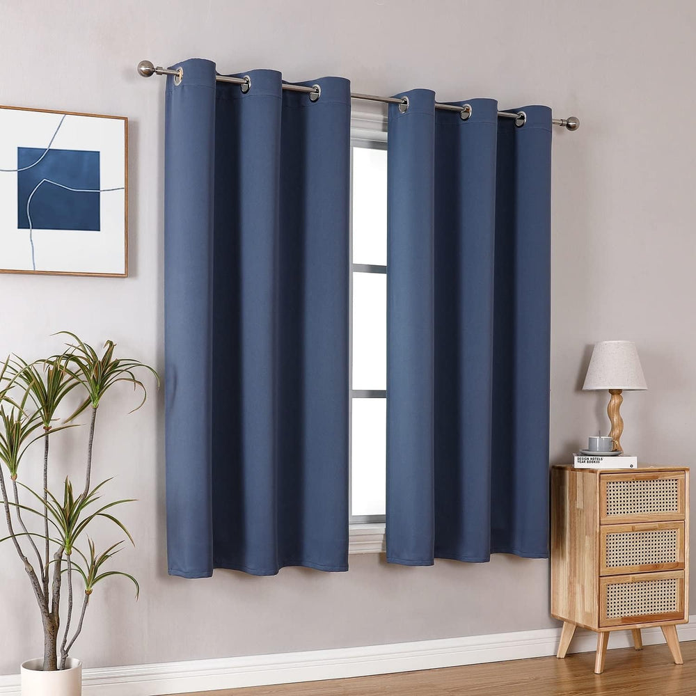 ChrisDowa Blackout Curtains for Bedroom and Living Room 63 Inches Long