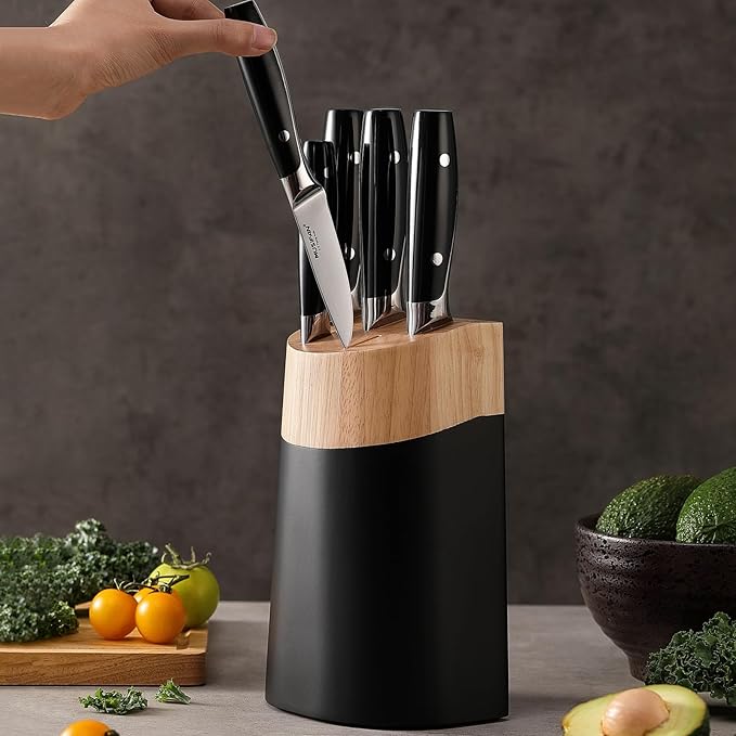 6-Piece Knife Block Sets,Stainless Steel Kitchen Knife Set