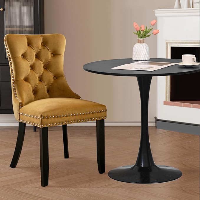 SoarFlash Kitchen Table and Chairs for 2, 31.5" Dining Table Set for 2 w...