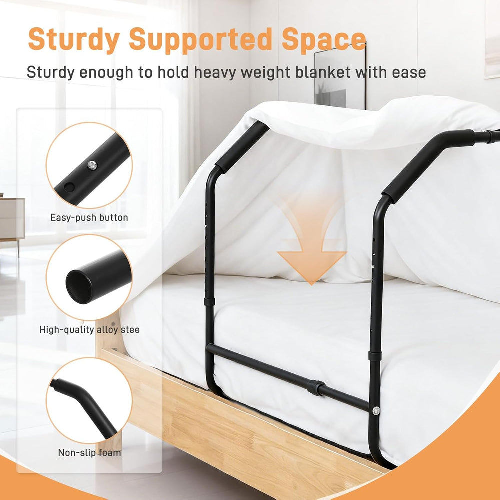 Blanket Lifter for Feet Under Mattress with 4 Clips–Extra-wide Foot Tent Keep...