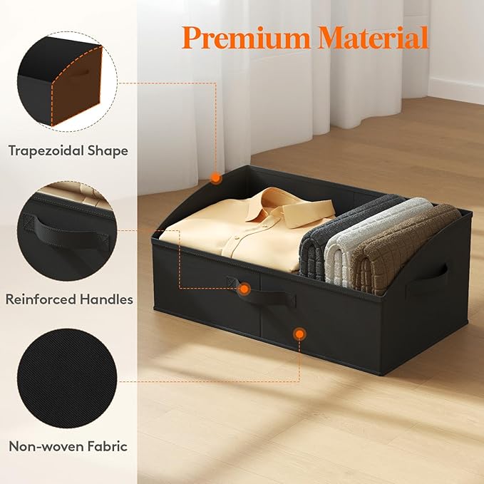 Lifewit Trapezoid Closet Storage Bins
