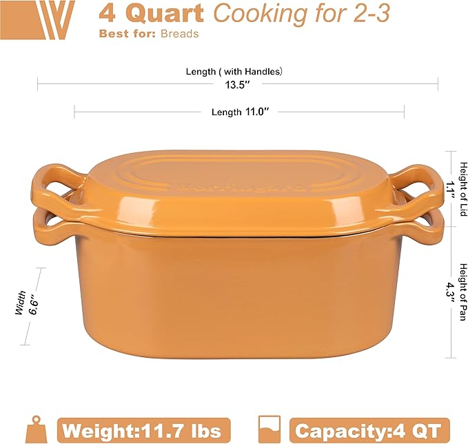 VORRINGARD Oval Dutch Oven Pot
