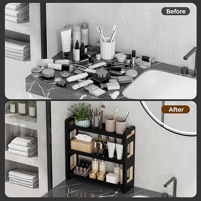 Bathroom Counter Organizer, Bathroom Counter Shelf, Bathroom Organizers