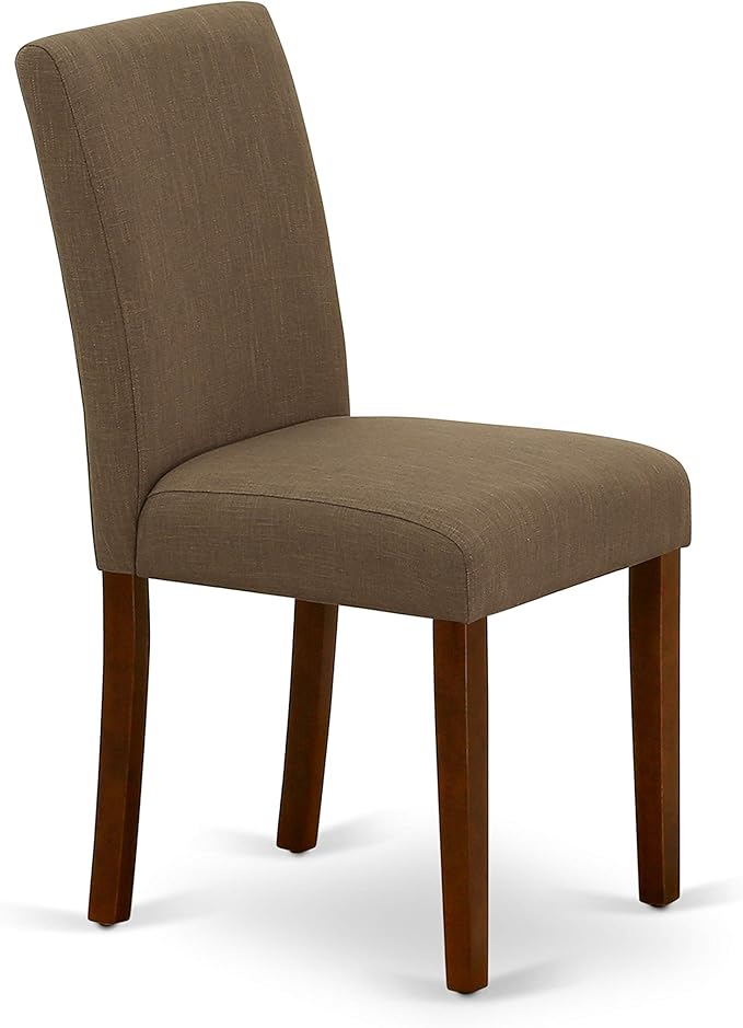 East West Furniture DUAB5-MAH-18 5 Piece Dining Set Includes a Rectangle Dini...