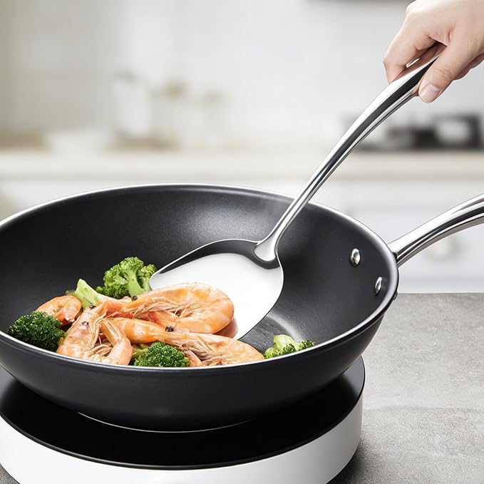 304 Stainless Steel Cooking Utensils Set, Mirror Polished Kitchen Gadget