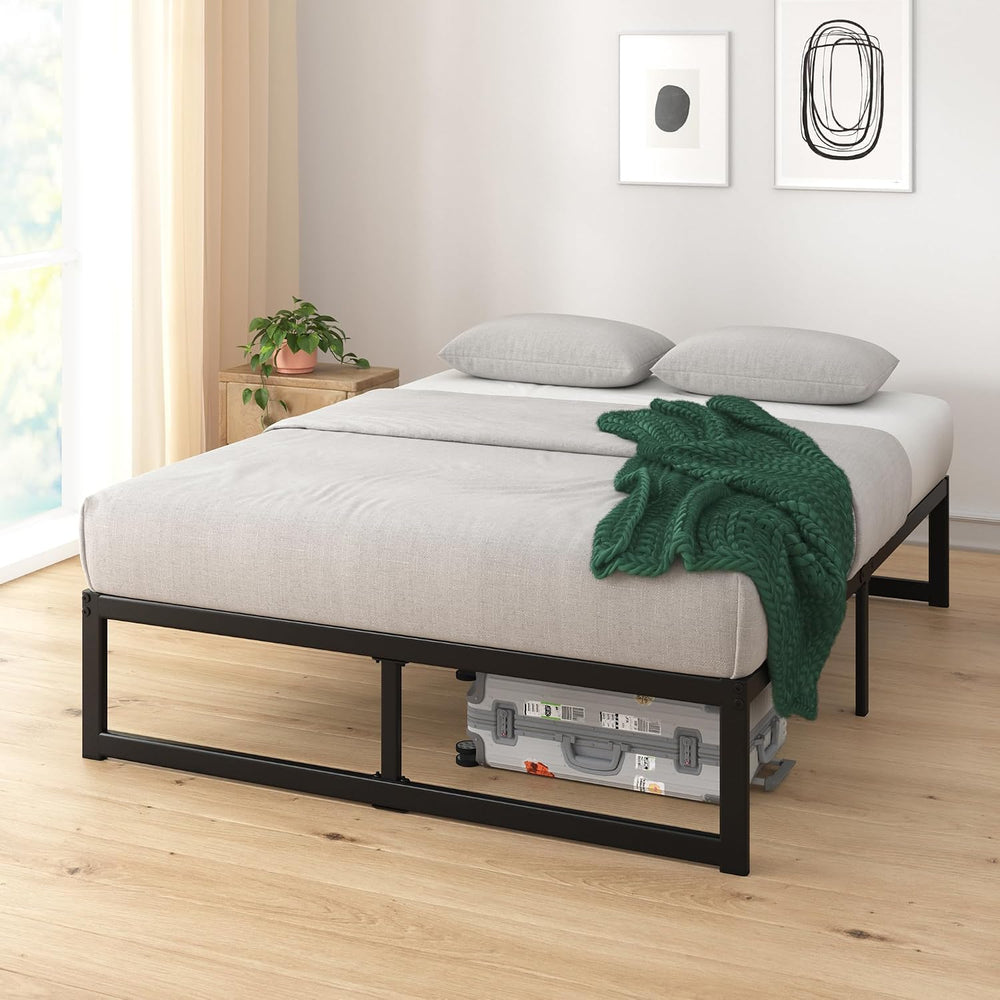 Zinus ABEL 14 Inch Platform Bed Frame, Steel Slat Support, Easy Assembly, No ...