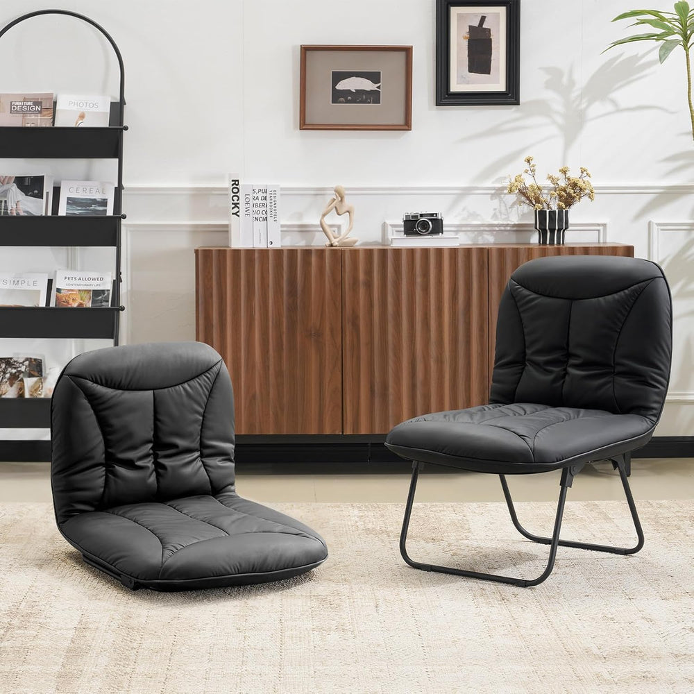 Furniliving 3 in 1 Folding Chair Foldable Floor Chair for Reading, Lounging &...