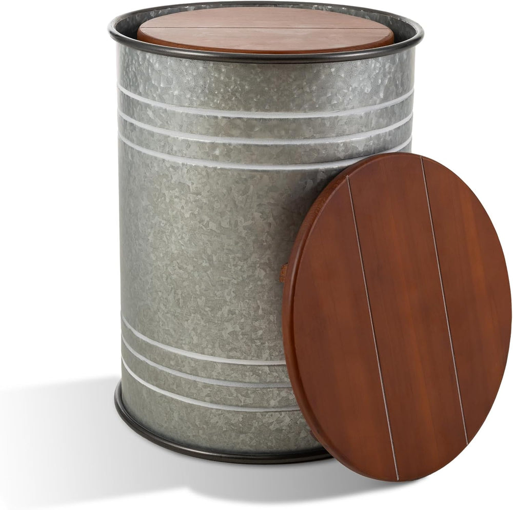 Glitzhome Nesting Tables for Living Room, Round Coffee Tables Set of 2, Metal...