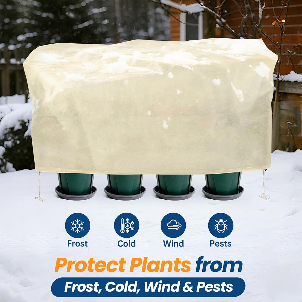 Plant Covers Freeze Protection, 2 Pack, Fits 4 x 8 ft Raised Beds