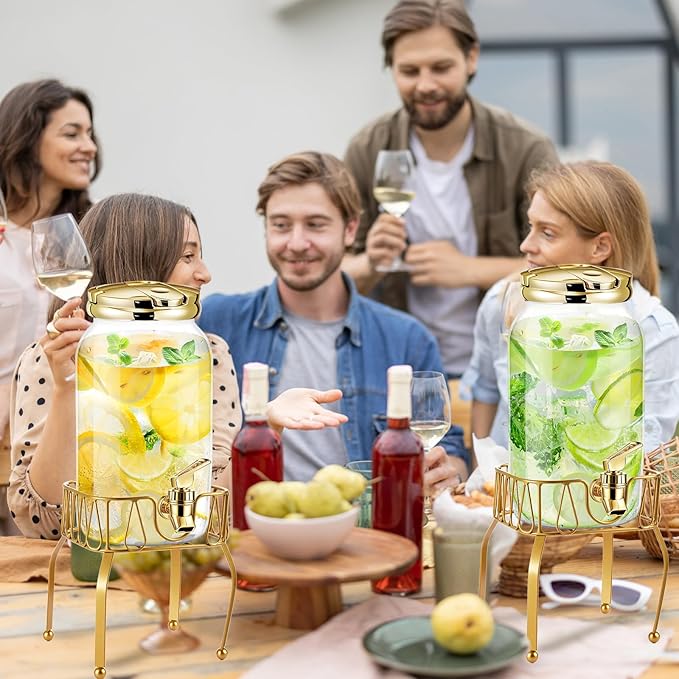 Tanlade 2 Pcs Plastic Drink Dispenser