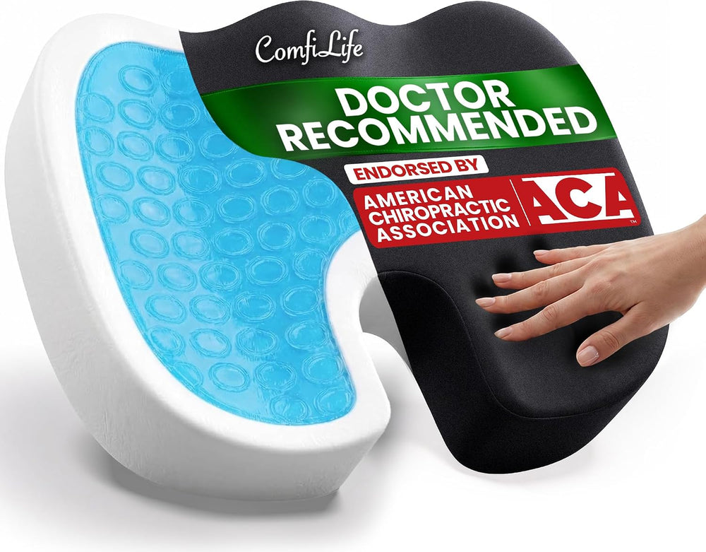 ComfiLife Doctor Recommended Seat Cushion - Premium Gel & Memory Foam Off...