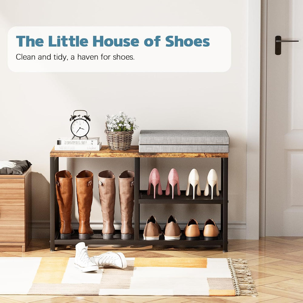 Shoe Rack for Entryway, Freestanding Hidden Shoe Storage Organizer, Boot Shoe...