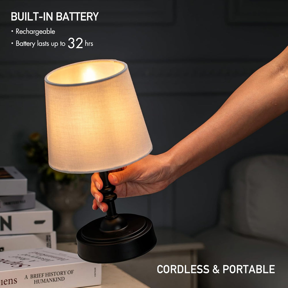 O’Bright Seraph mini – Cordless LED Table Lamp with Dimmer, Built-in Recharge...