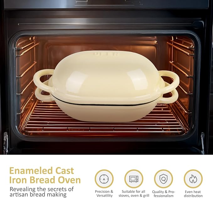 Dutch Oven for Bread Baking – Premium Cast Iron Pot