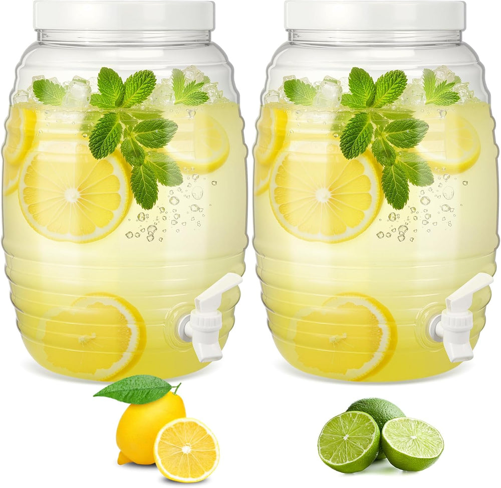 Honeydak 2 Pcs 2.7 Gallon Plastic Drink Dispenser