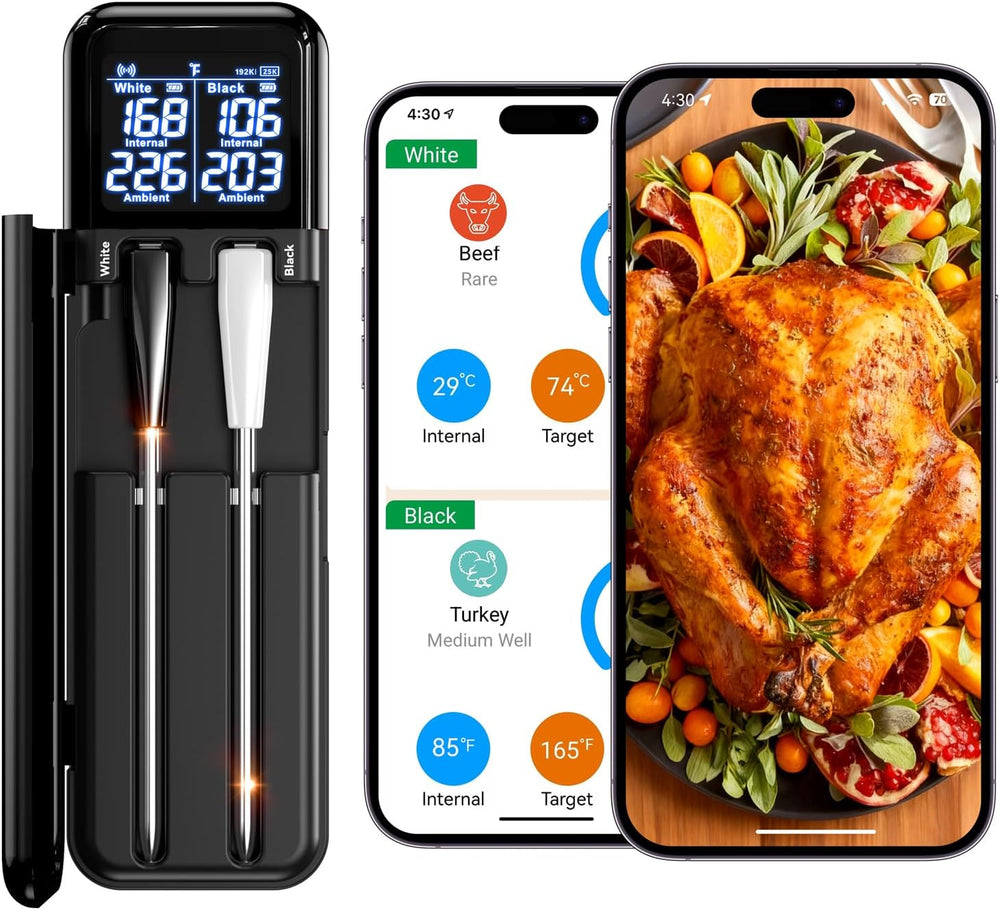 Smart Wireless Meat Thermometer, Digital Cooking Thermometer