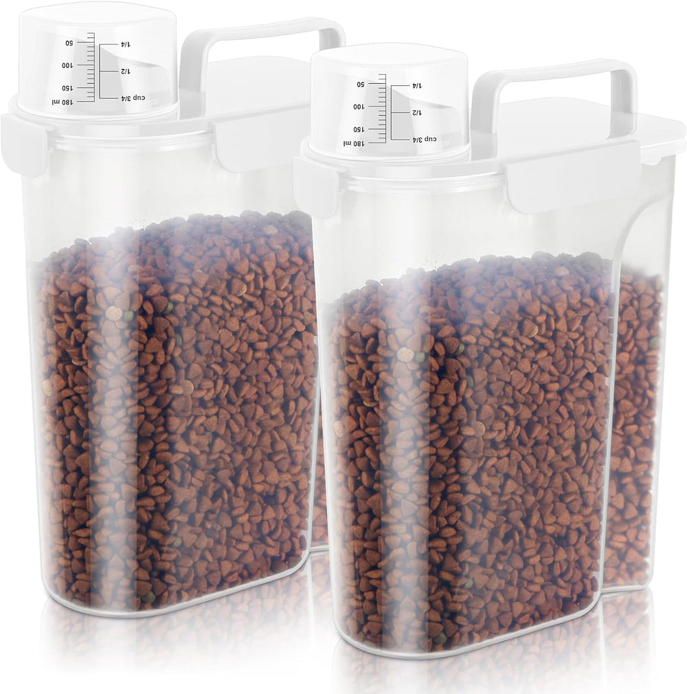 LEAWALK 5Lbs Airtight Cat Dog Food Storage Container