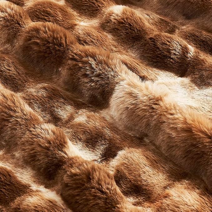 Cozy Bliss Faux Fur Throw Blanket