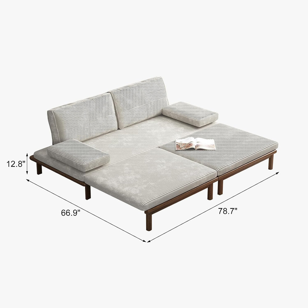 Lartis 78.7" Sofa Bed, Sleeper Pull Out Couch, Modern Couch Convertible ...