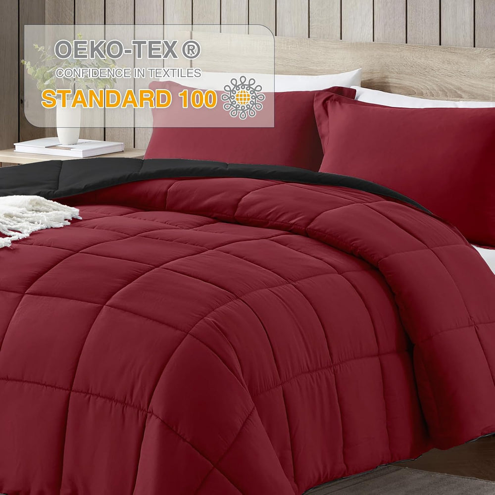 satisomnia California King Comforter Set 3 Piece, Lightweight Bed Comforter