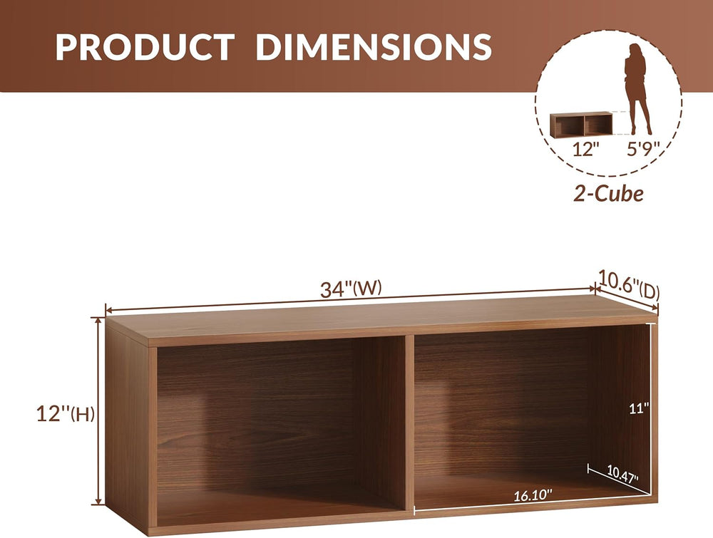 IOTXY DIY Modular Cube Bookcase - CubeXY Customizable Stackable Expandable Ba...