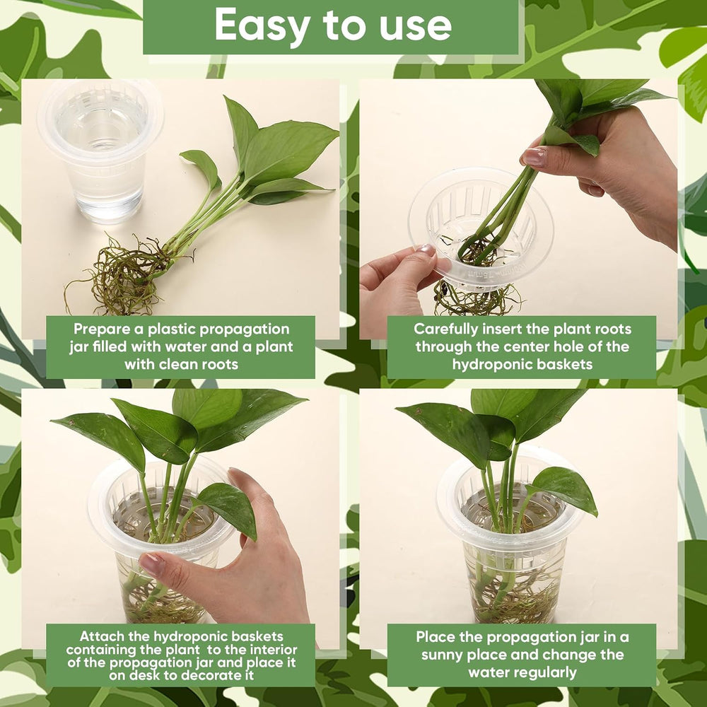 Baderke 100 Pcs Plastic Plant Propagation Vase for Indoor Decor, 3.94''