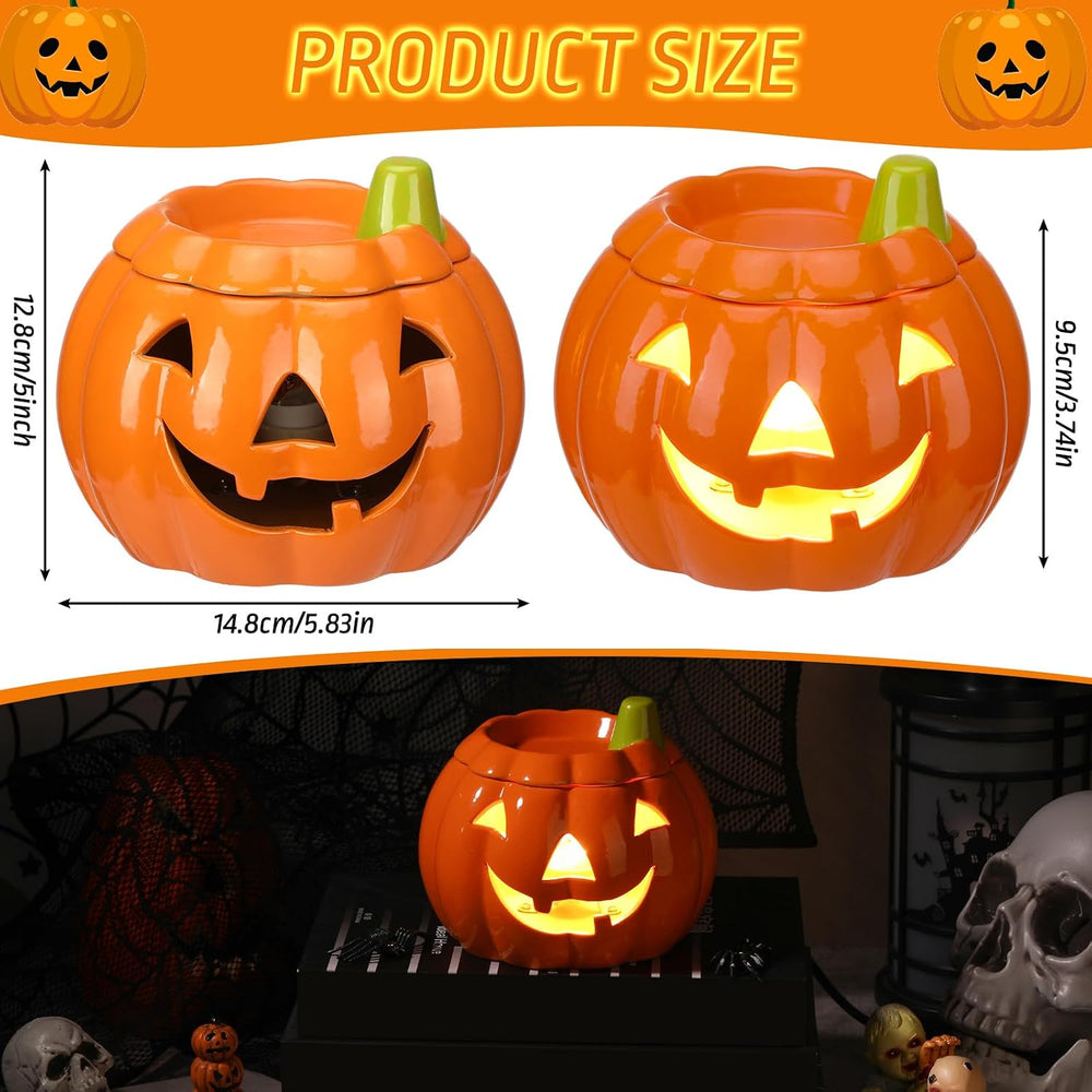 Glooglitter Halloween Pumpkin Wax Warmer Electric Candle Melts Gifts