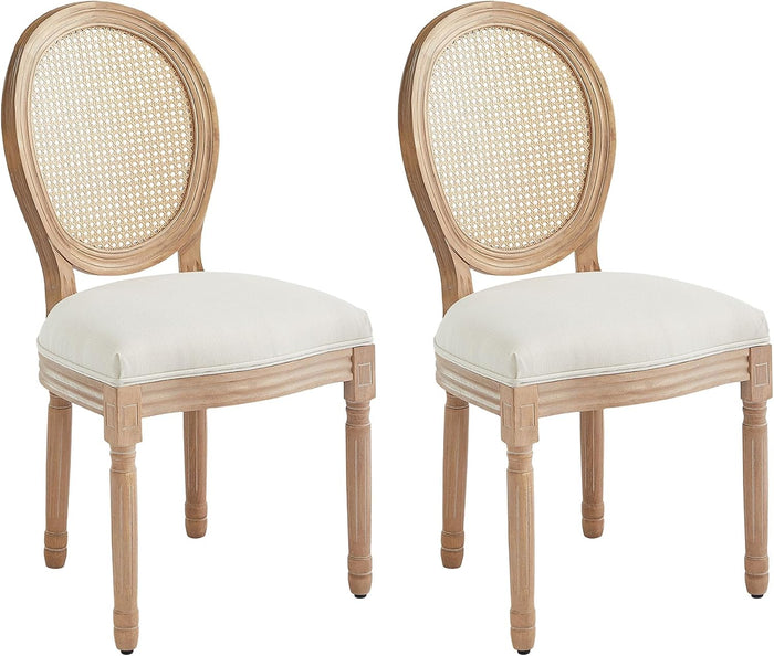 French Country Dining Chairs, Upholstered Dining Chairs Set of 2