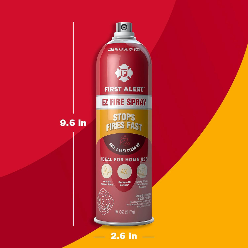 First Alert EZ Fire Spray, Extinguishing Aerosol Spray