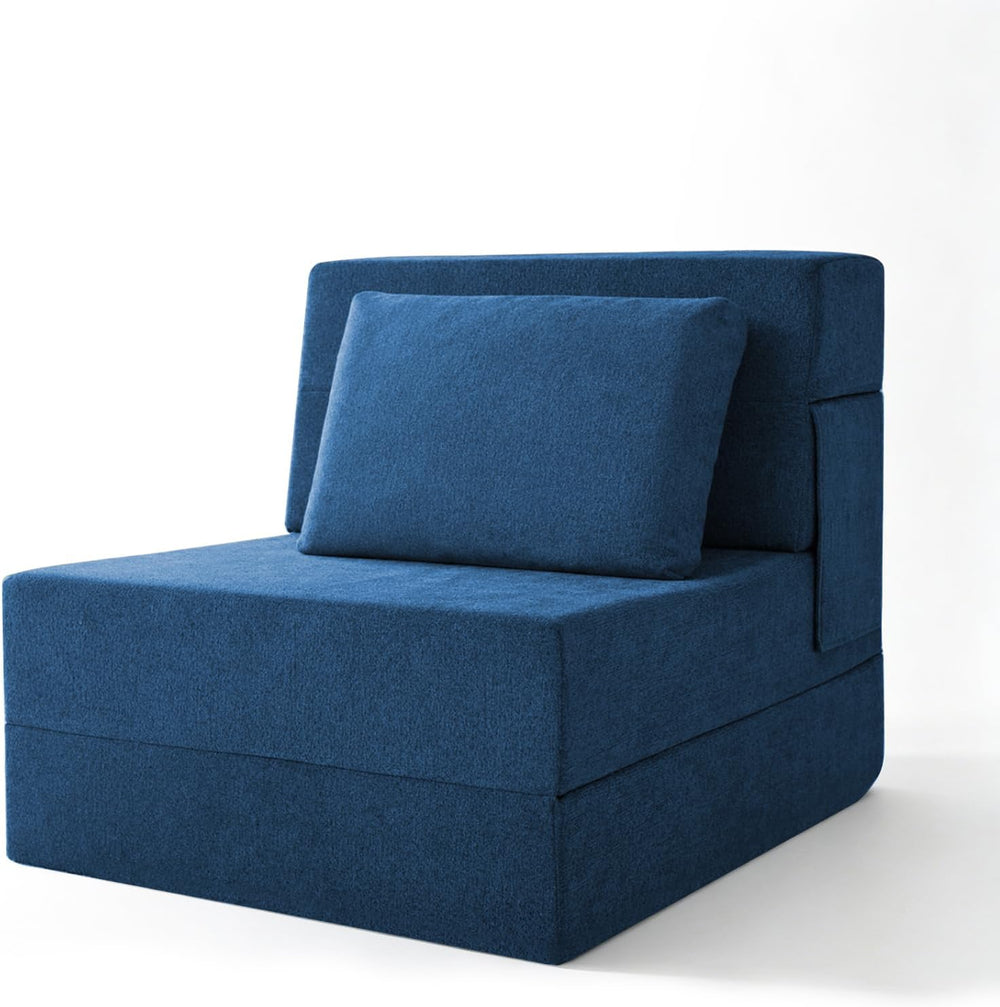 Folding Sofa Bed, Convertible Sleeper Chair Bed with Pillow