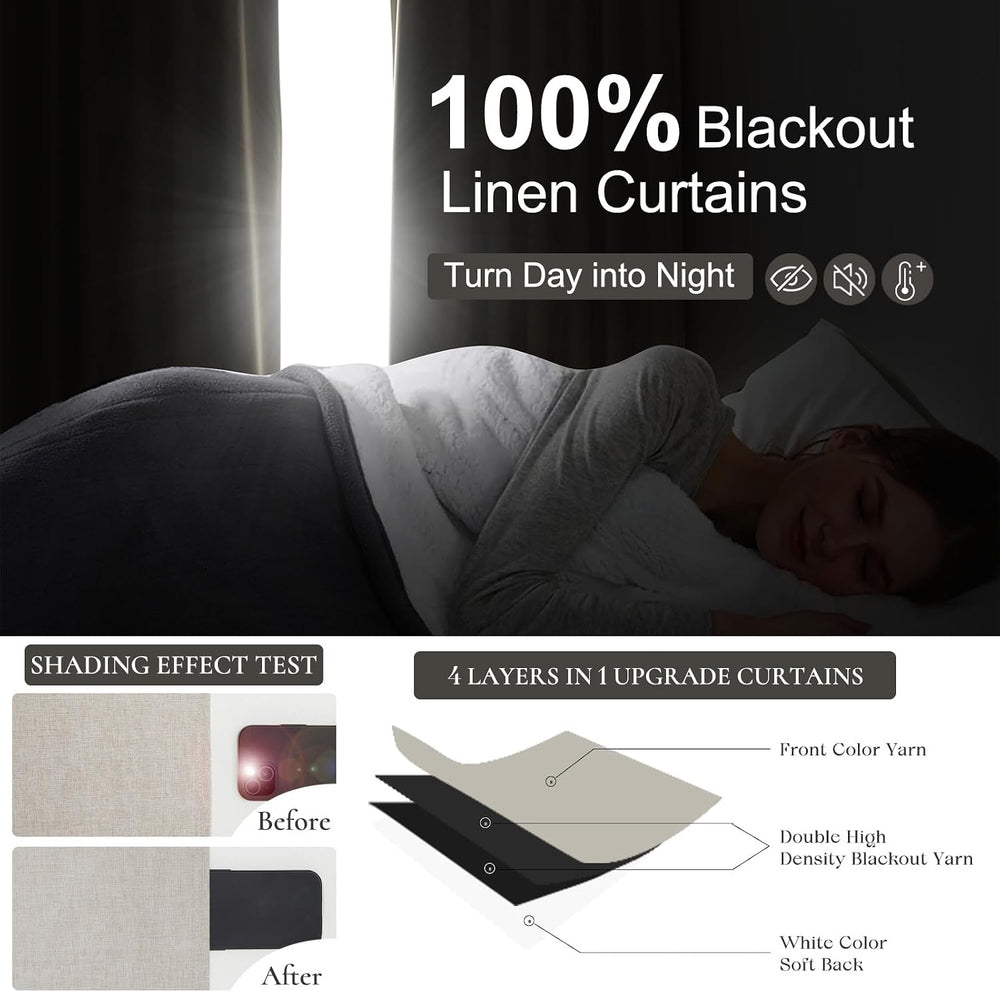 drapes 96 inches long 2 panels blackout curtains 100 percent light blocking