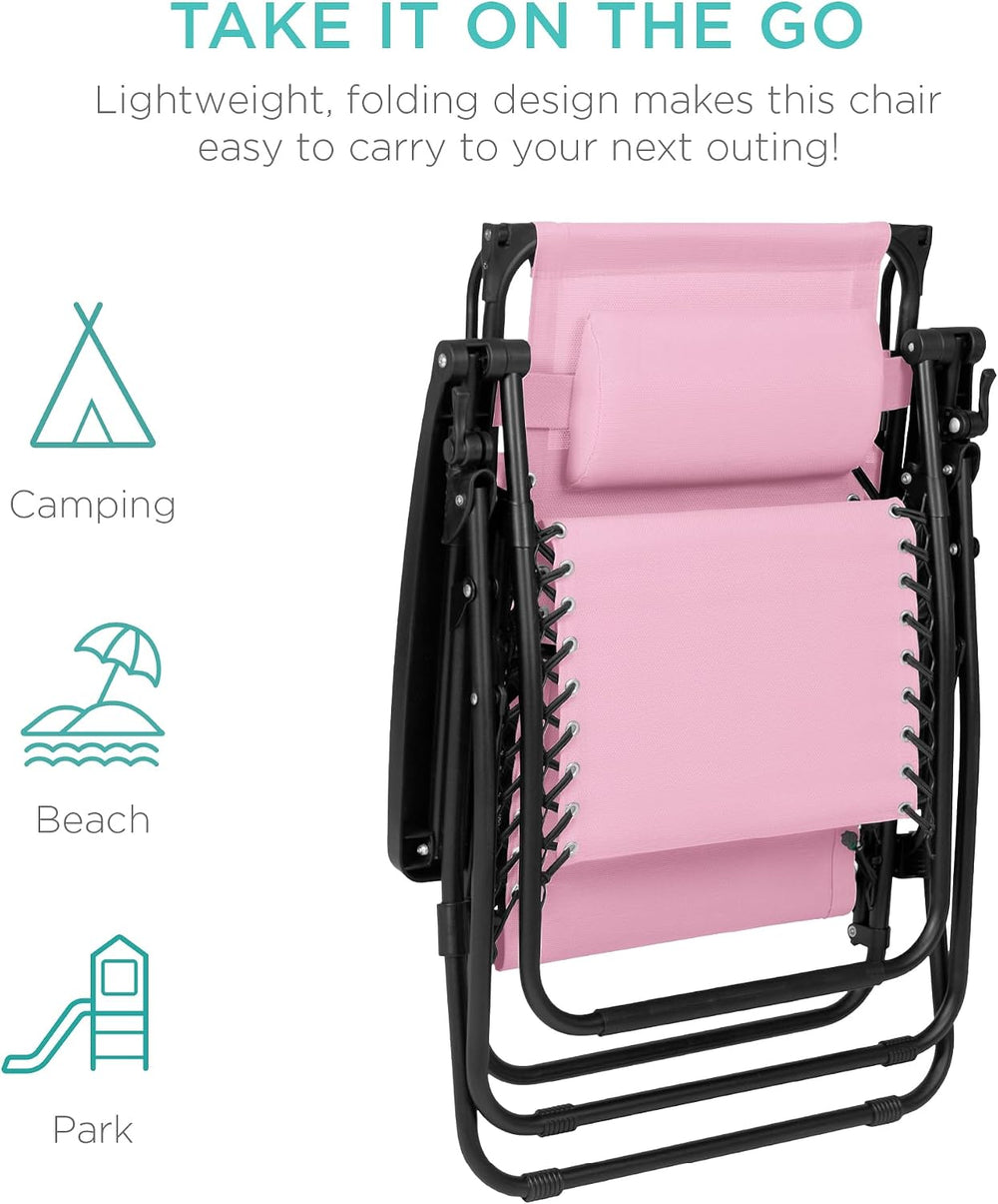 Best Choice Products Folding Zero Gravity Outdoor Recliner Patio Lounge Chair...