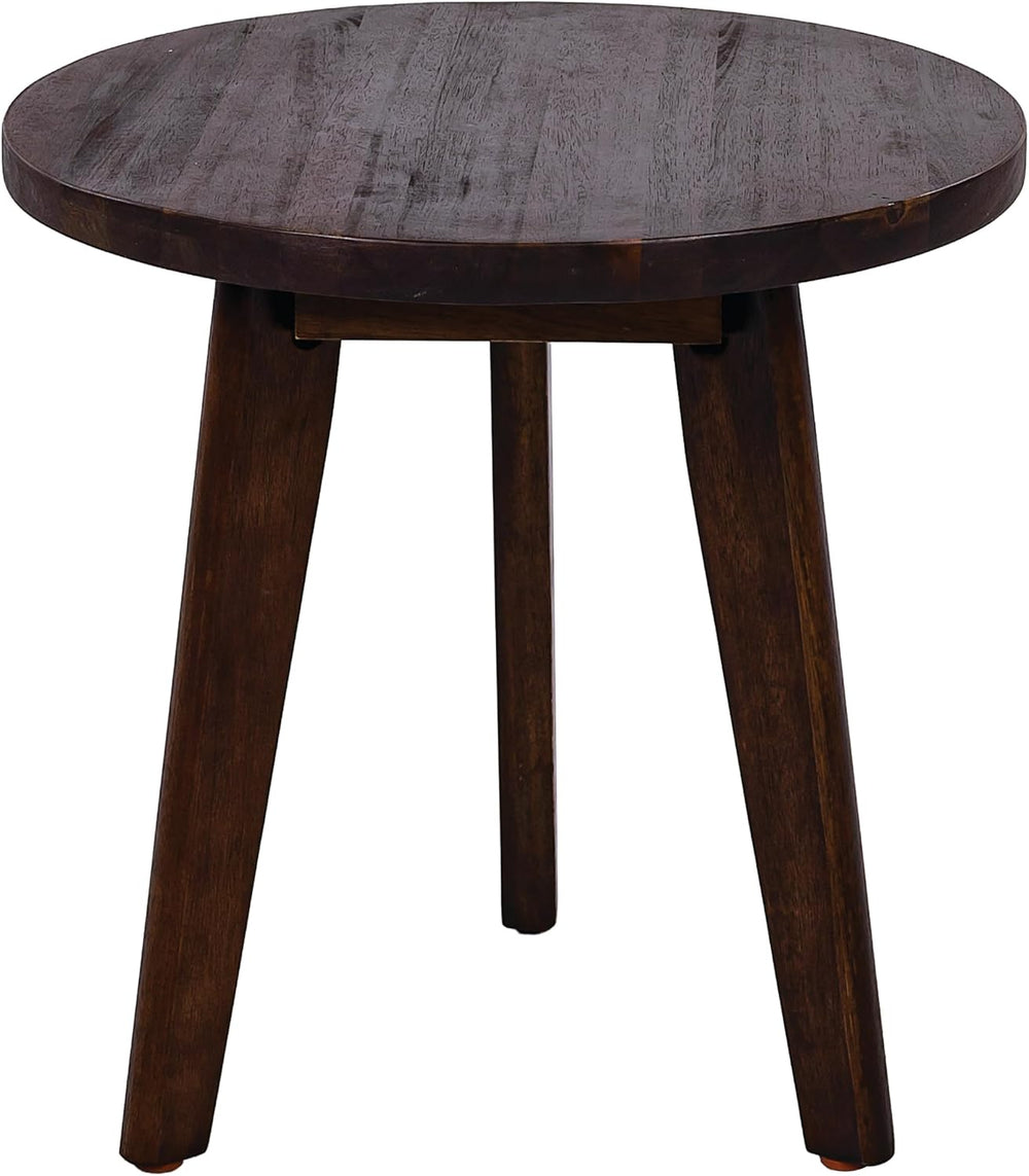 Christopher Knight Home Sante Round Outdoor Side Table, Acacia Wood Small Out...