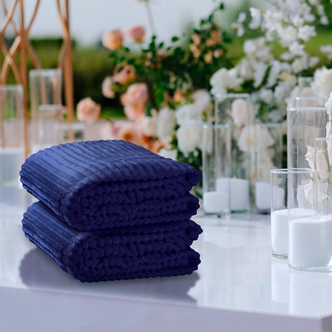 Buryeah 24 Pcs Flannel Throw Blanket Bulk 50 x 60 in Sleepover Blanket Outdoor