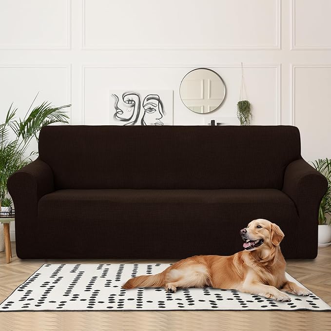 U-NICE HOME 4 Seater Stretch Couch Cover Sofa Cover Washable Sofa Slipcover