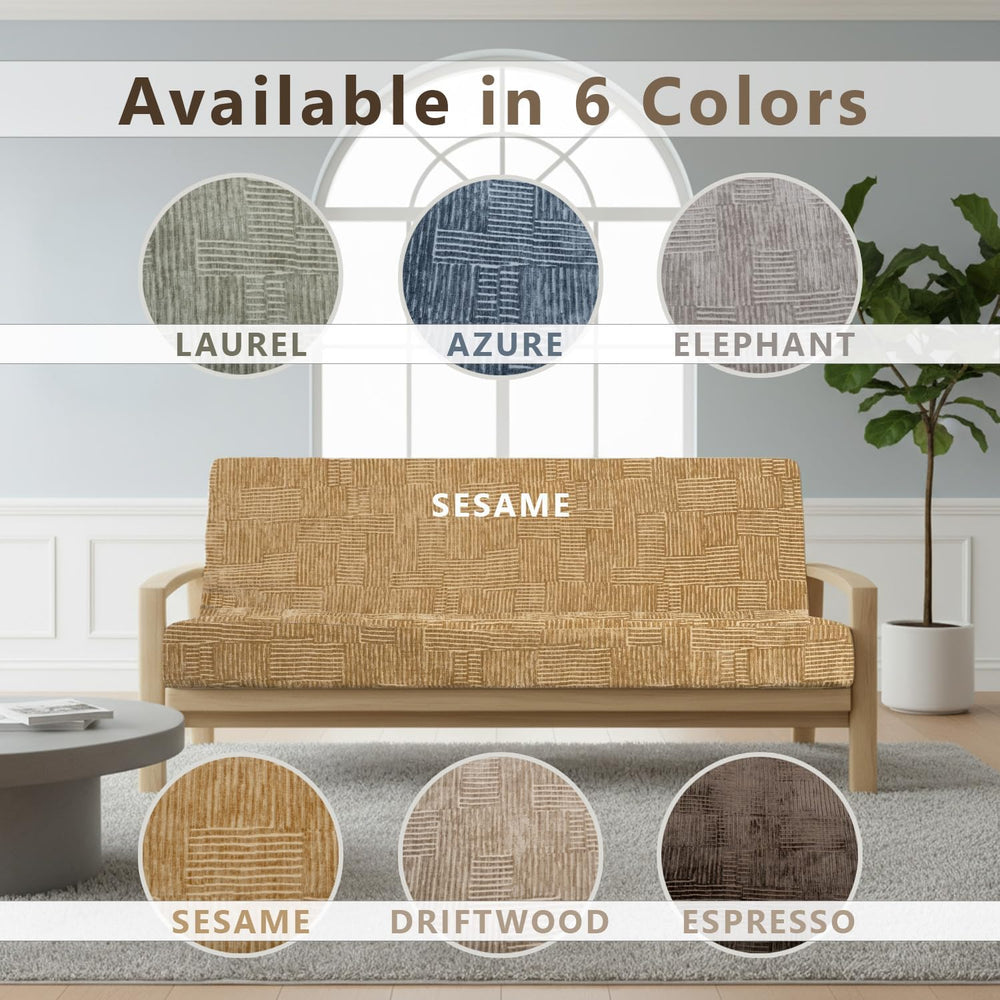Memory Foam Futon Mattress, Foldout Couch Futon Mattress - 54x80 Full XL (Ses...