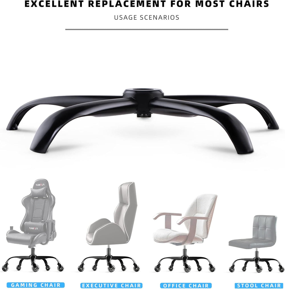Sytopia Office ChairBaseReplacement, Heavy Duty Office ChairBase 28 Inch, Cha...
