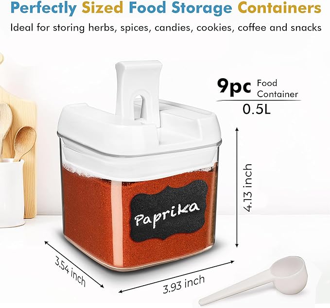 Shazo 9 PC Airtight Food Storage Containers