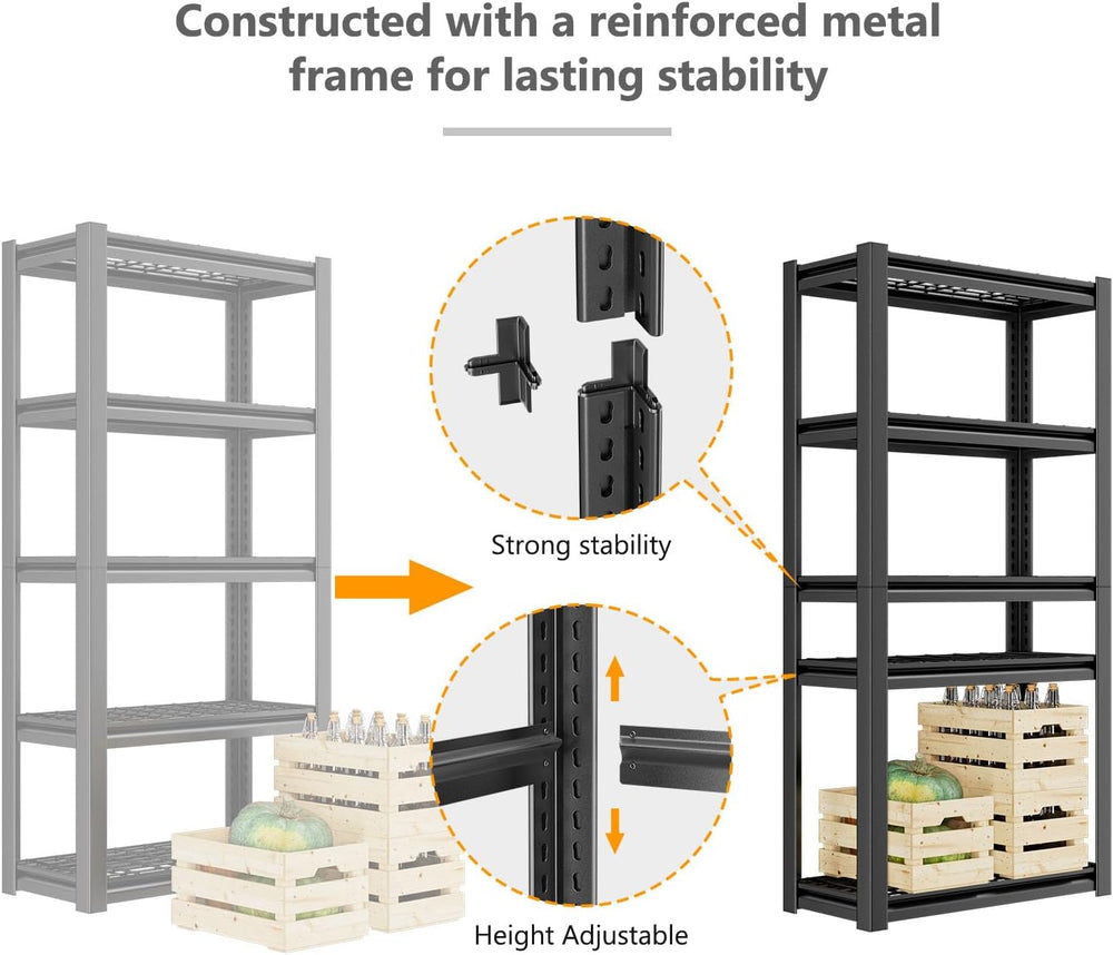 Heavy Duty Storage Shelving Unit (72" H x 35" W x 16" D) | Adj...