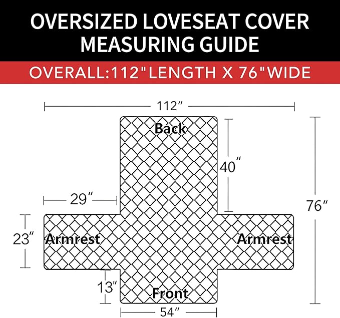 Easy-Going Sofa Slipcover Reversible Loveseat Sofa Cover Couch Cover