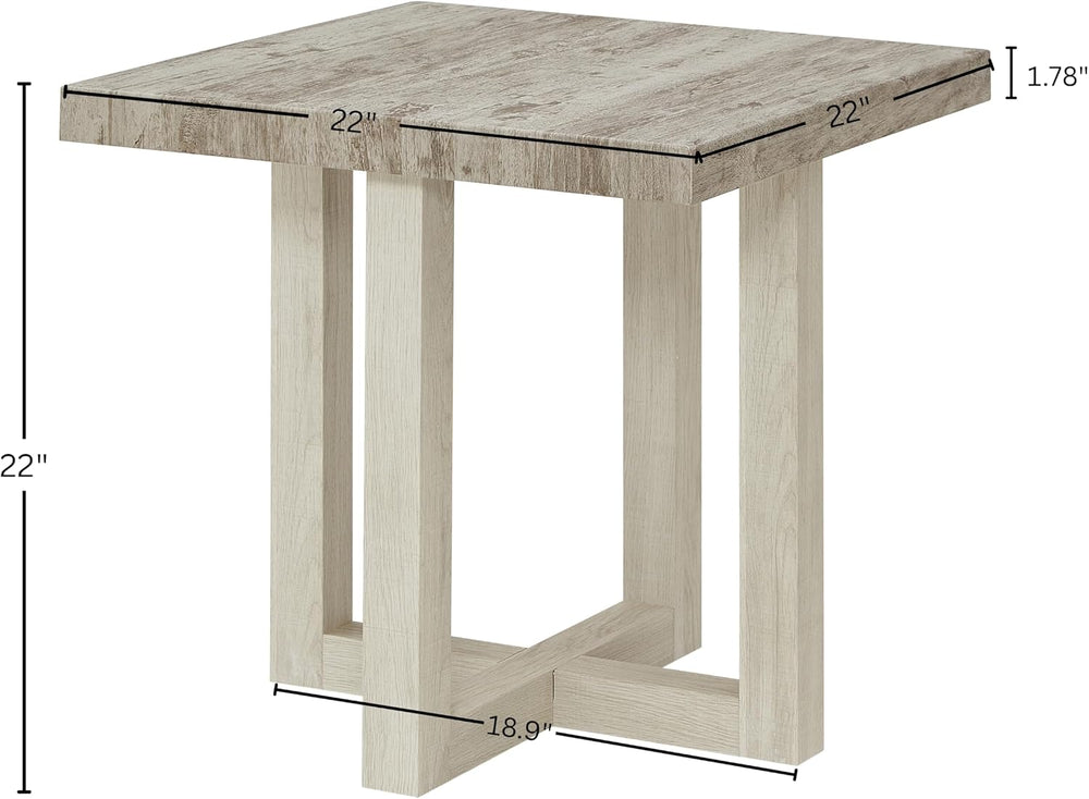 Roundhill Furniture Luno 3-Piece Coffee Table Set, Coffee Table and Two End T...