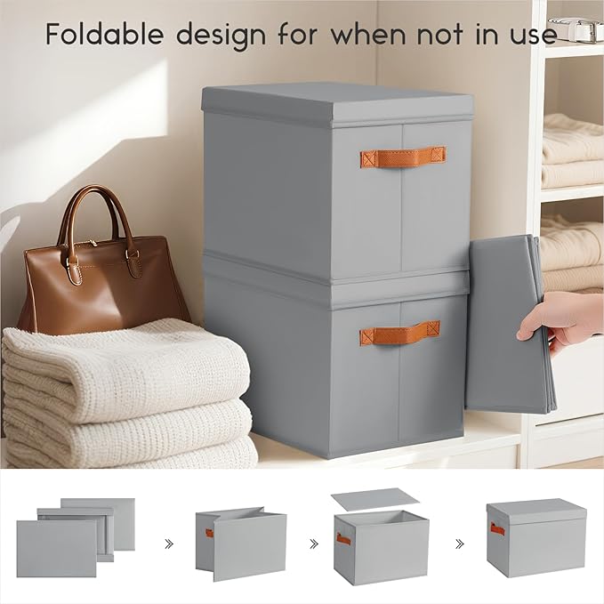 Homsorout Storage Bins with Lids